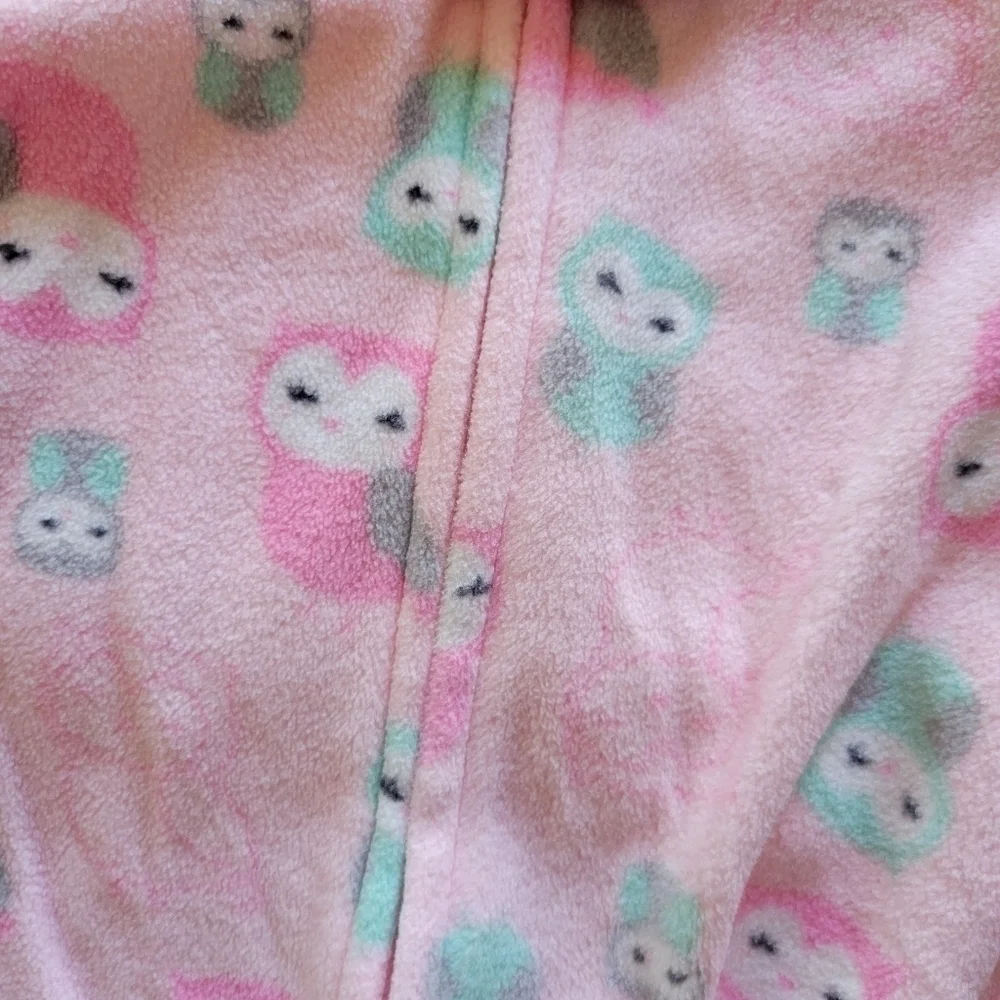 Just One You Carter's Baby Girl 0-9 Months Light Pink Fleece Sleep Sack Owls